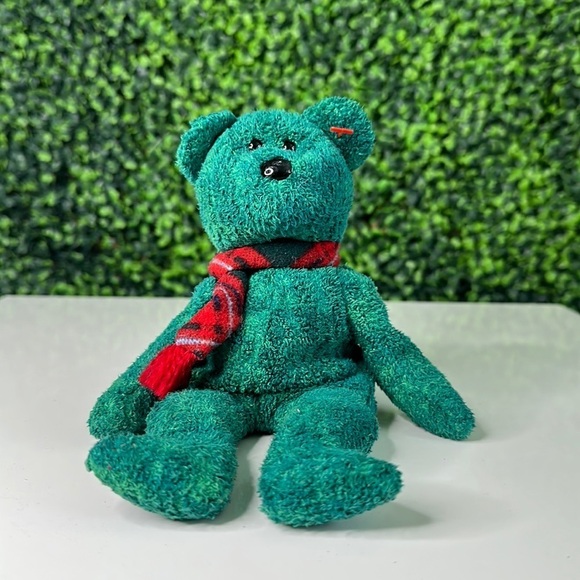 Classic Vintage Beanie Baby Wallace Bear Toy - Picture 1 of 14
